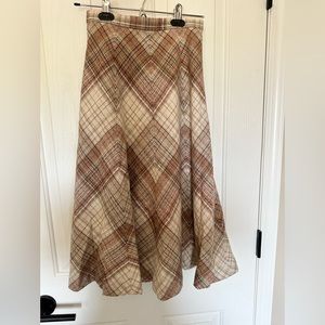 Vintage Sportrite plaid wool skirt